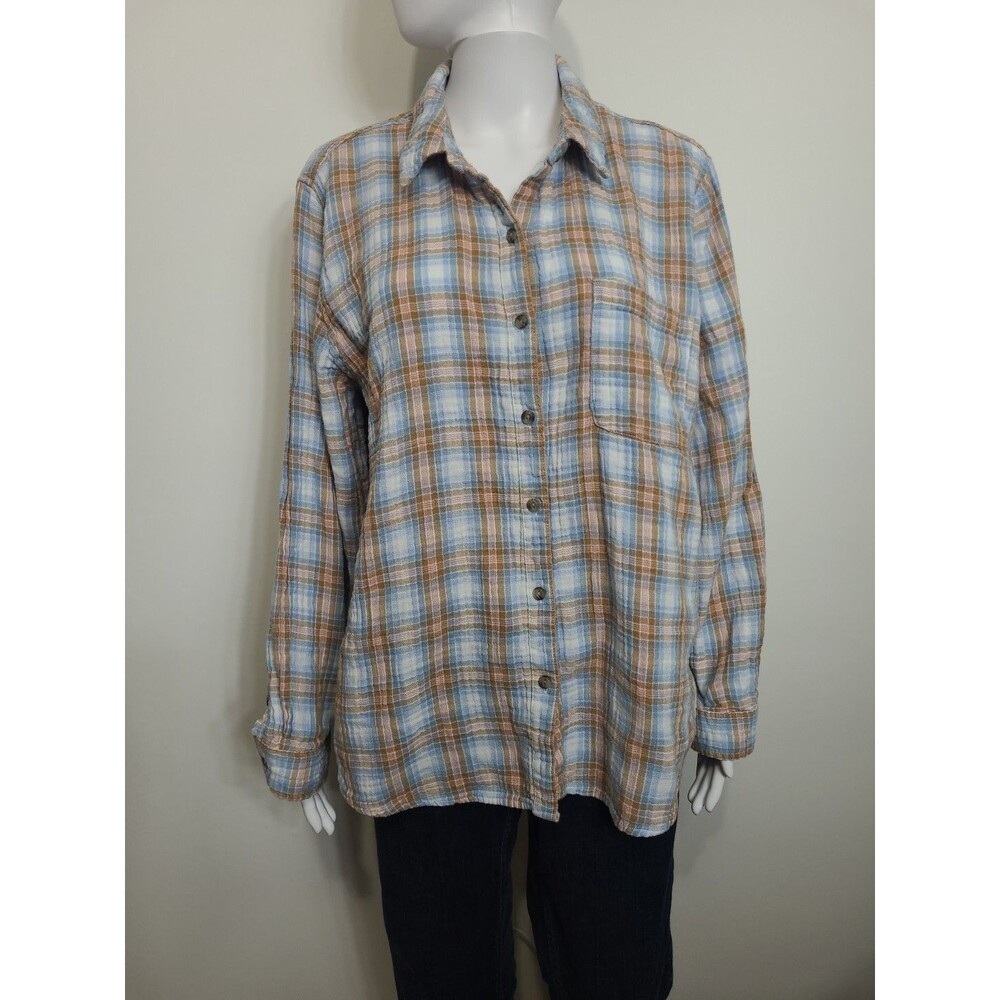 Universal Thread Top Womens Size XXL Multicolor Button Down / Up Pocket